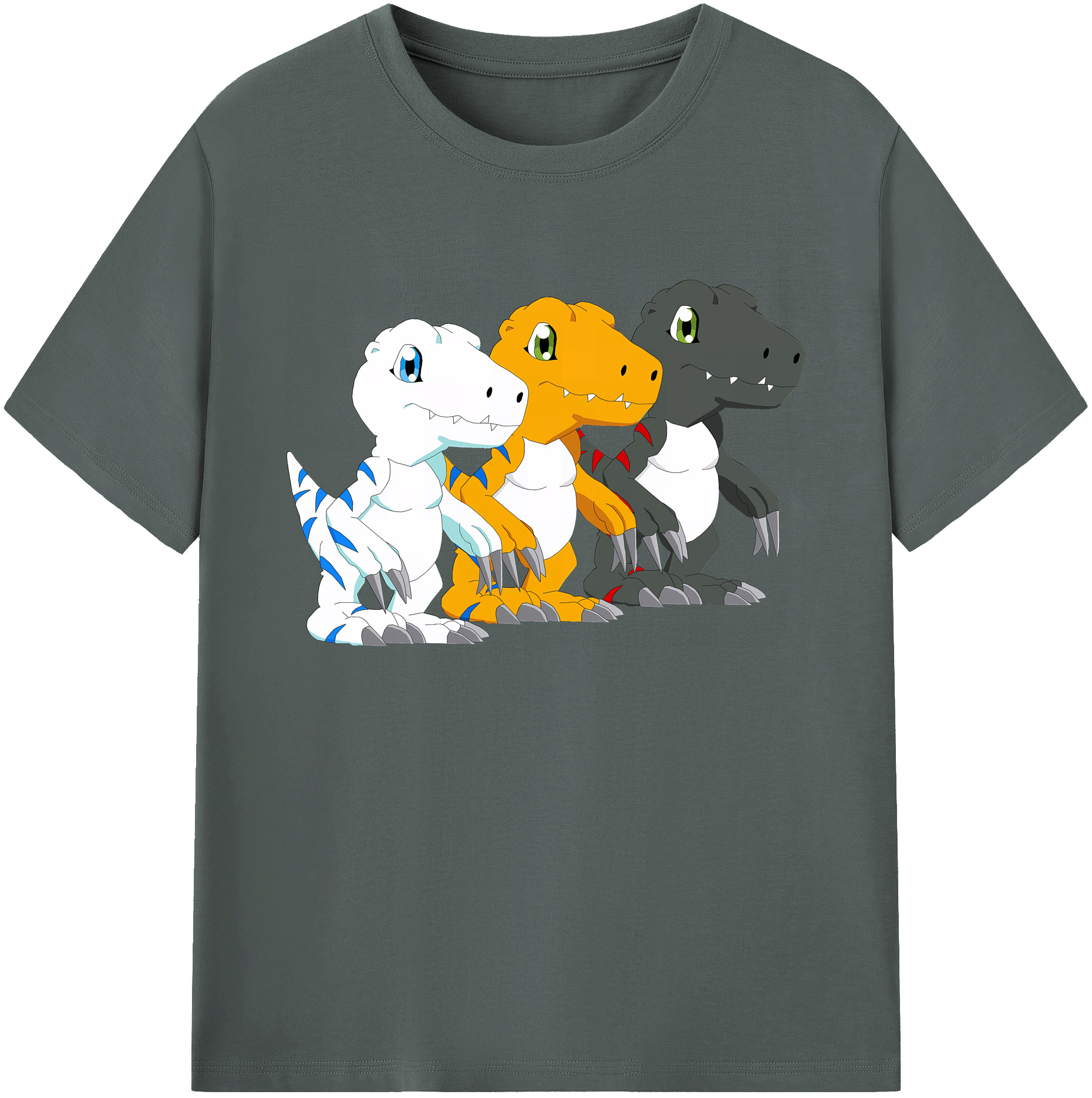 （画像用） Digimon デジタルモンスター/デジモン 綿100％ メンズ半袖Tシャツ｜肌触りやわらか＆通気性